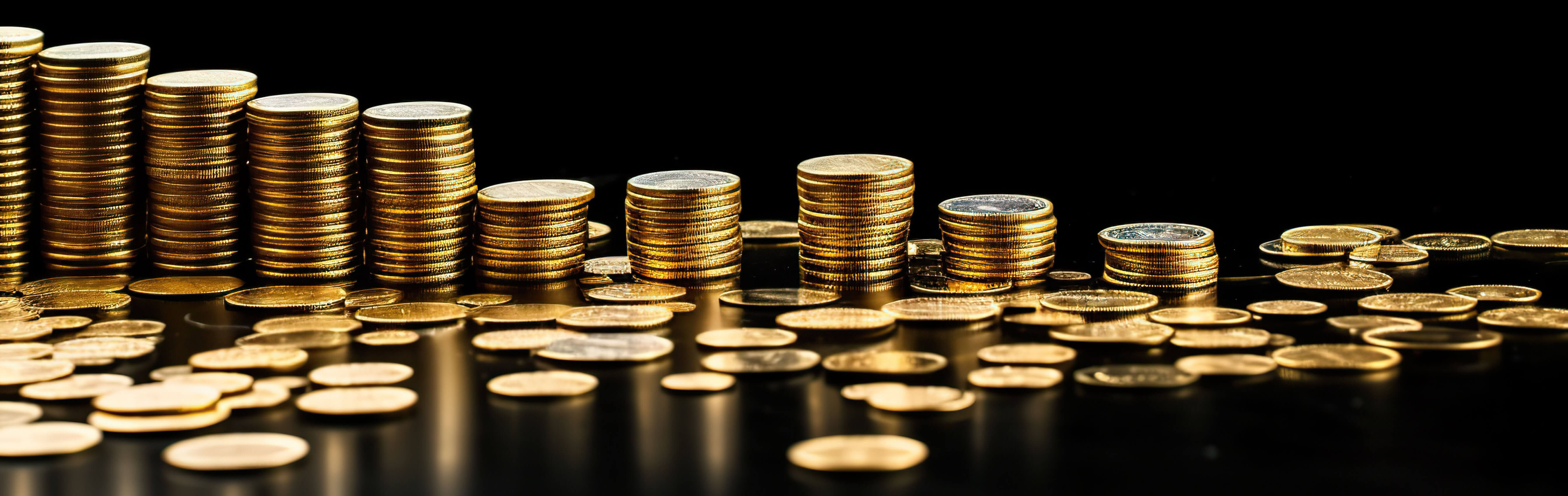Pozadí s mincemi
